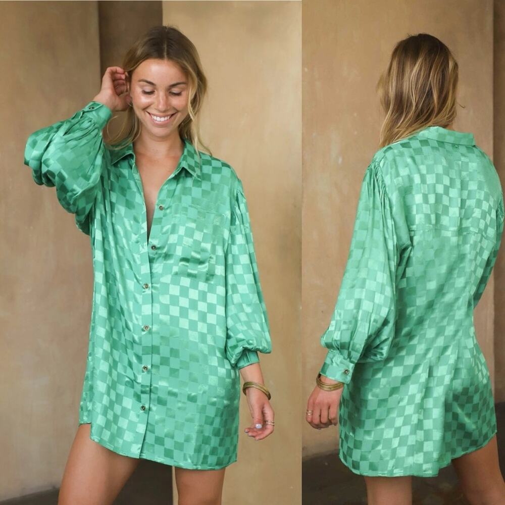 Jen's Pirate Booty Ambassador Tunic – Kelly Green Jacquard